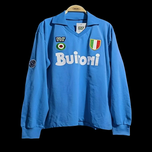 Maillot Domicile Napoli Manches Longues Retro 1987/1988