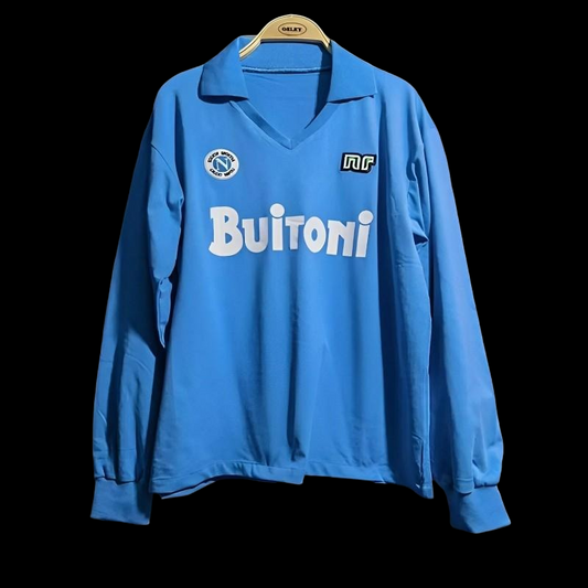 Maillot Domicile Napoli Manches Longues Retro 1986/1987