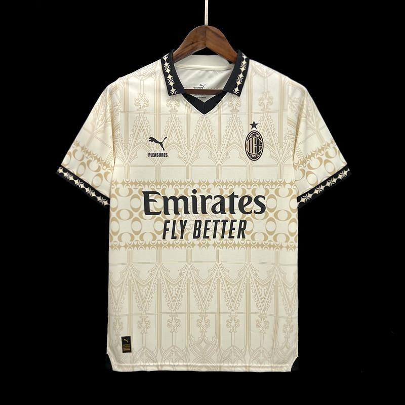 Maillot Fourth Blanc AC Milan x PLEASURES 23/24