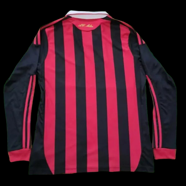 Maillot Domicile Ac Milan Manches Longues Retro 2009/2010