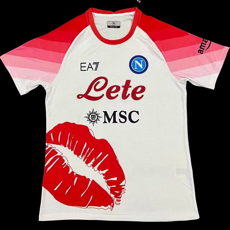 Maillot Blanc et Rouge Napoli 22/23