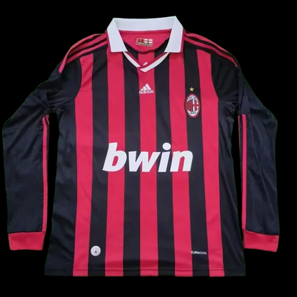 Maillot Domicile Ac Milan Manches Longues Retro 2009/2010