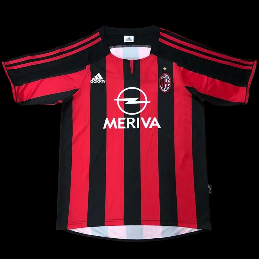 Maillot Domicile Ac Milan Retro 2003/2004