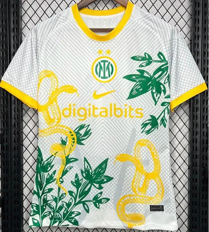 Maillot Inter Milan Blanc et Jaune Concept 24/25